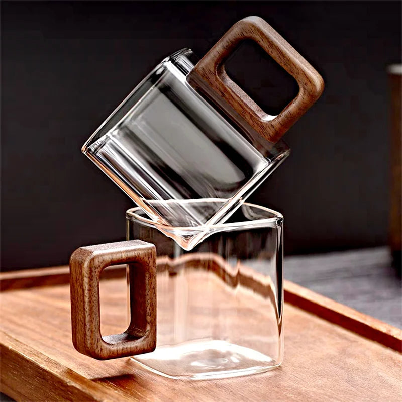 2-inch borosilicate glass with walnut handle
