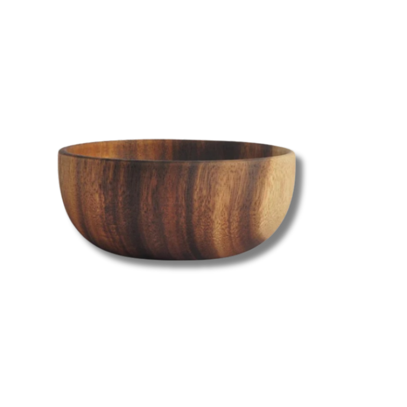 850ml acacia wooden bowl for serving fruits