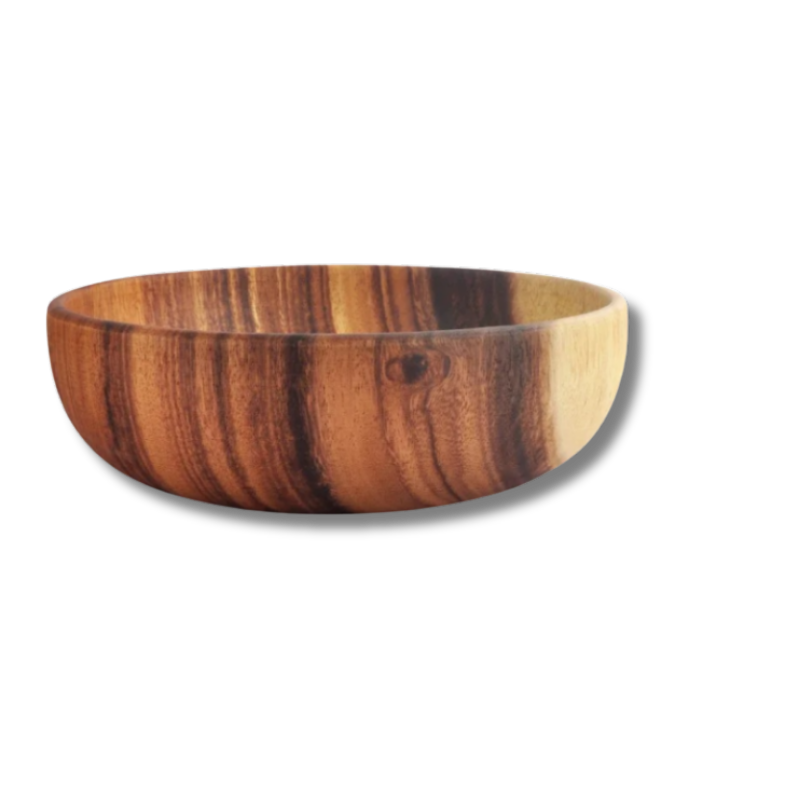 1620ml acacia wood bowl for large servings