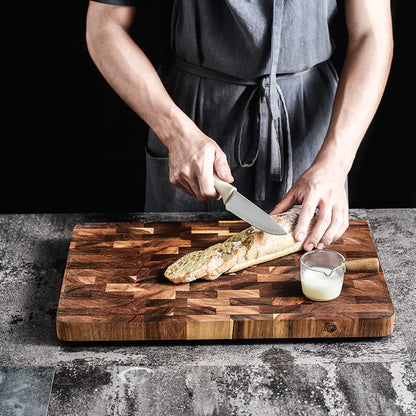 13-inch acacia wood cutting board for kitchen prep