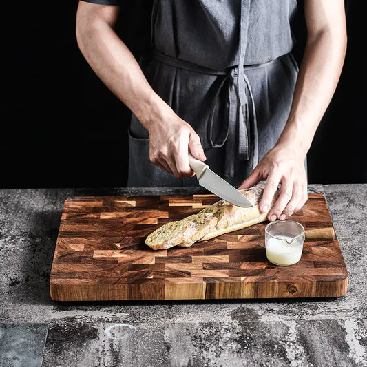 13-inch acacia wood cutting board for kitchen prep