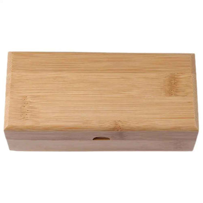Lightweight wooden glasses holder for sunglasses and eyeglasses