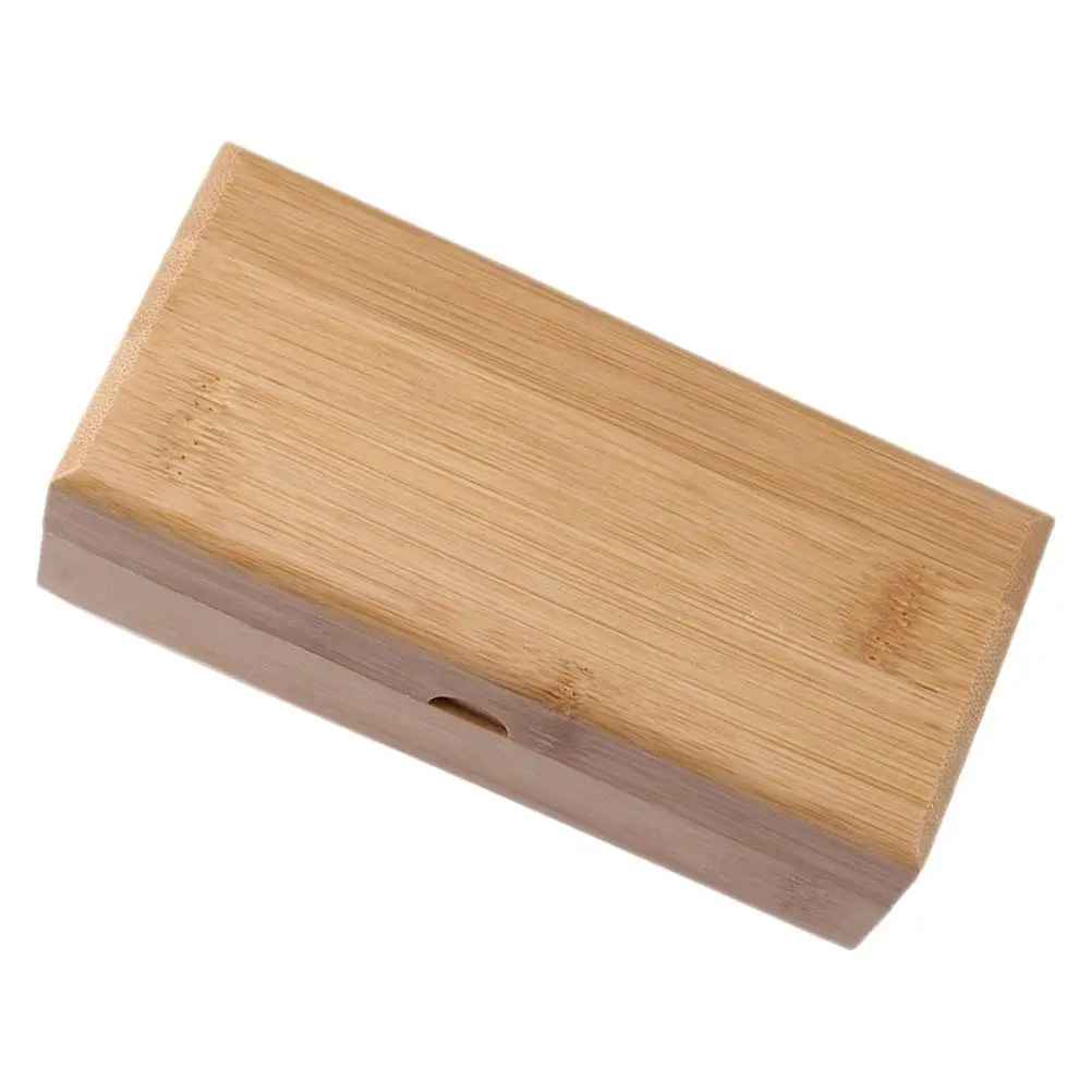 Durable bamboo glasses case with vintage design