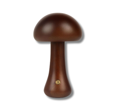 Wooden mushroom lamp with bamboo design for cozy lighting