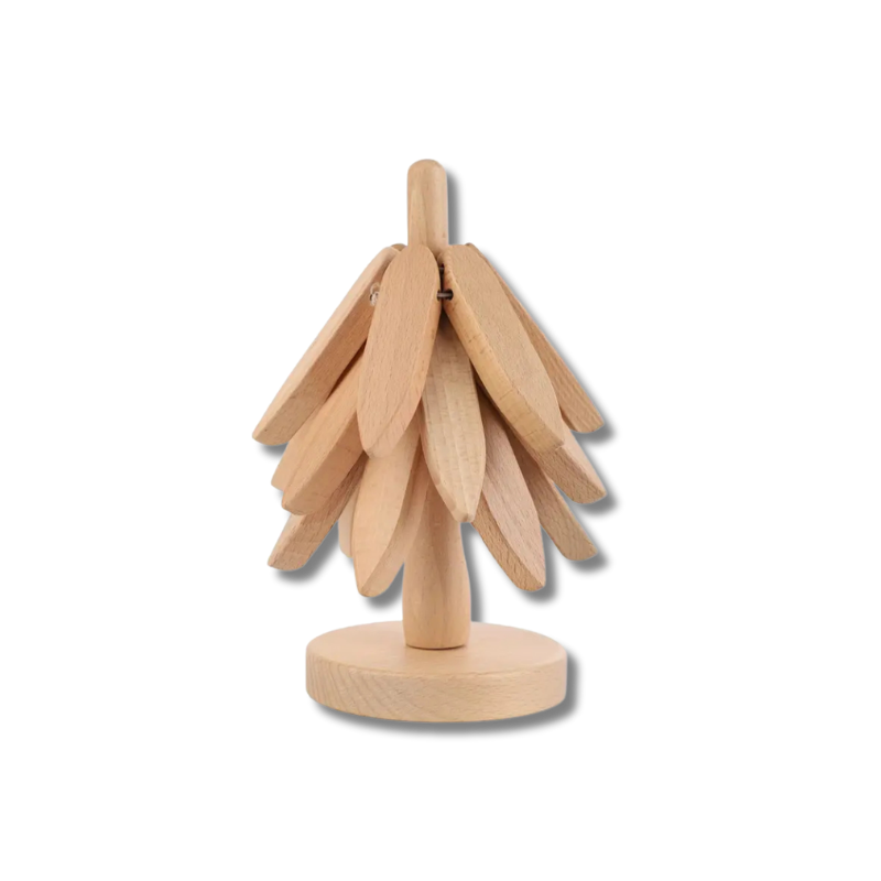 4-piece wooden coaster set for modern kitchen decor