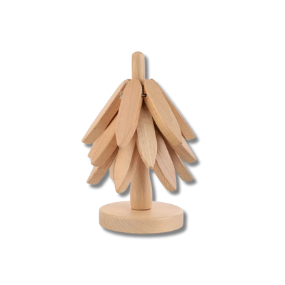 4-piece wooden coaster set for modern kitchen decor